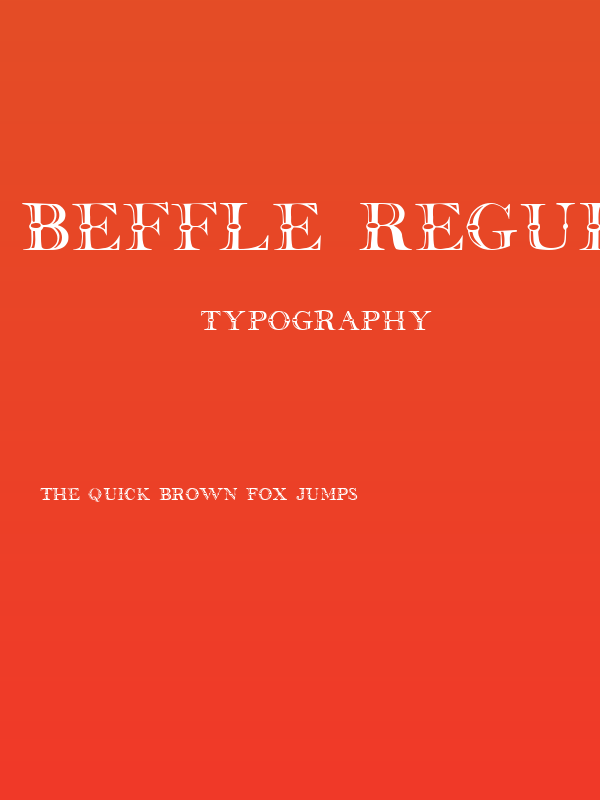 Beffle Regular Poster