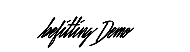 Befitting Demo  नि: शुल्क फ़ॉन्ट्स डाउनलोड