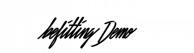 Befitting Demo  नि: शुल्क फ़ॉन्ट्स डाउनलोड