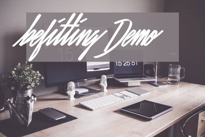 Befitting Demo Font examples