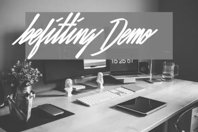 Befitting Demo Font examples