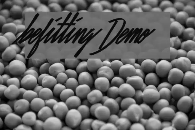 Befitting Demo Font examples