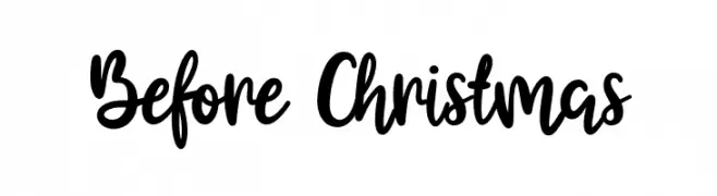 Before Christmas  フリーフォントのダウンロード