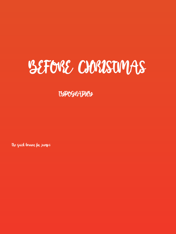 Before Christmas Poster