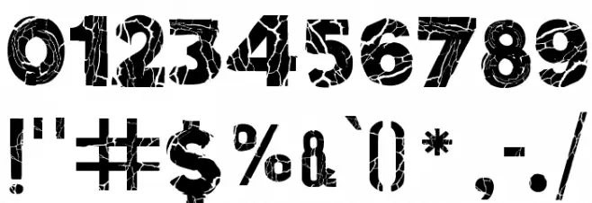 Before Collapse Font OTHER CHARS