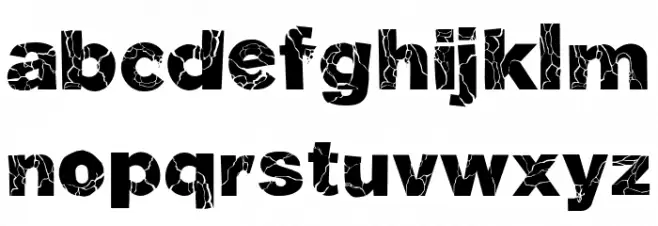Before Collapse Font LOWERCASE