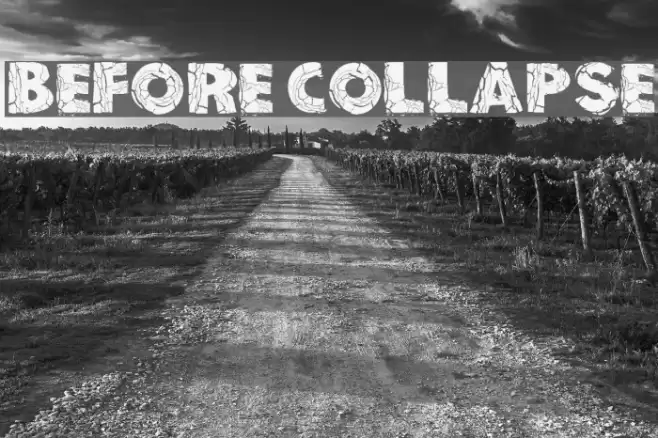 Before Collapse Font examples
