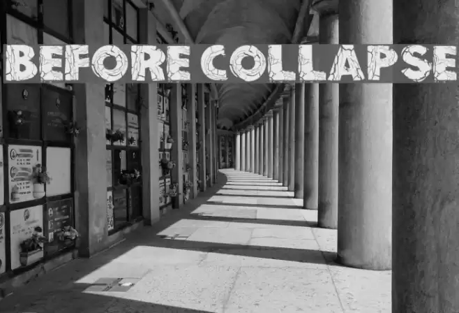 Before Collapse Font examples