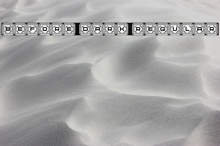 Before Dark Regular Example 2