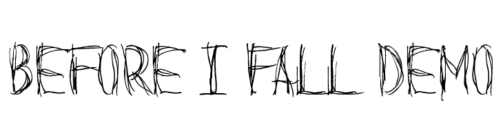 Before I Fall Demo Font