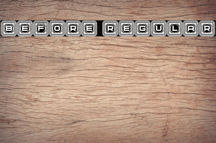 Before Regular Example 2