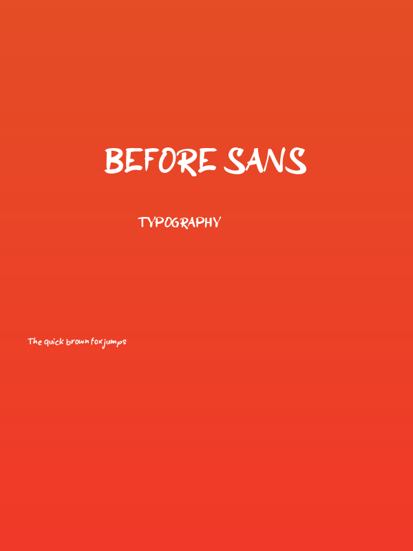 Before Sans Poster