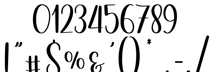 Before Saturday DEMO Font OTHER CHARS