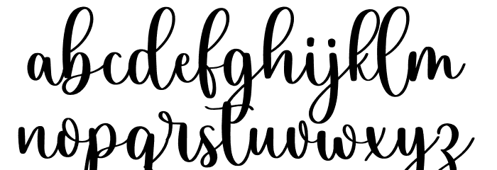 Before Saturday DEMO Font LOWERCASE