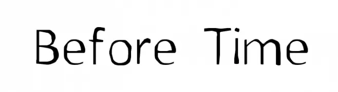 Before Time  Fuentes Gratis Descargar
