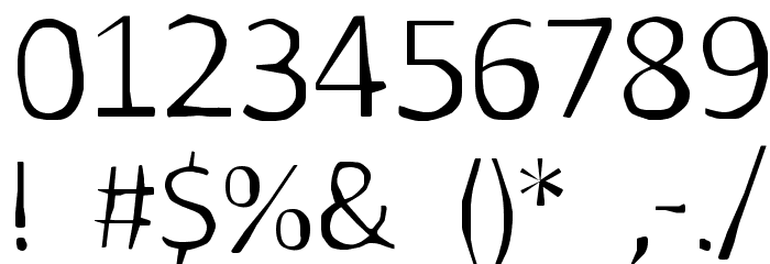 Before Time Font OTHER CHARS