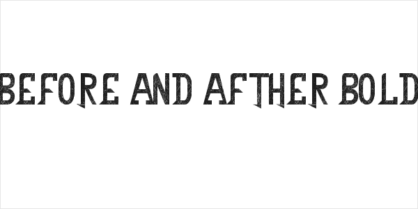 Before and afther Bold Logo
