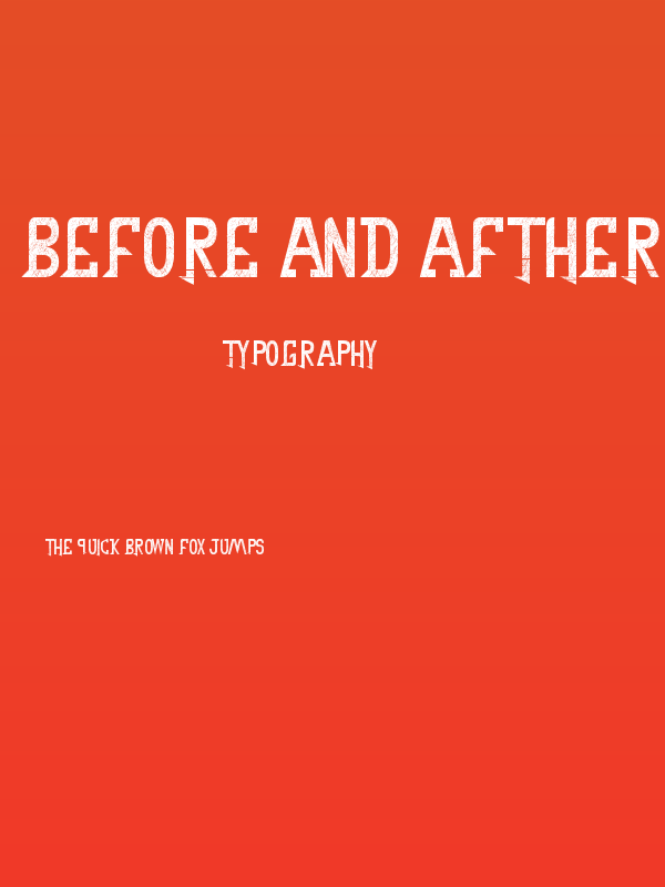 Before and afther Bold Poster