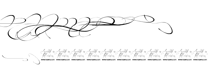 Before the Rain Swashes DEMO Font LOWERCASE