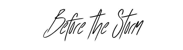 Before the Storm  Frei Schriftart Herunterladen