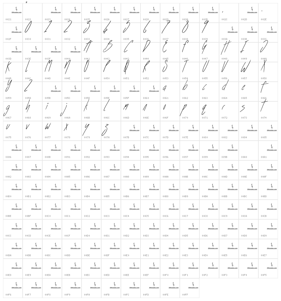 Before the Storm Character Map