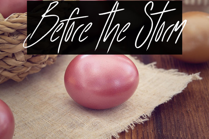 Before the Storm Example 1