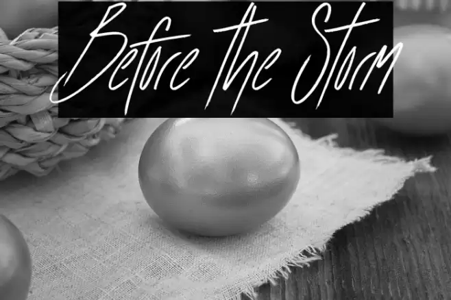 Before the Storm Caratteri examples