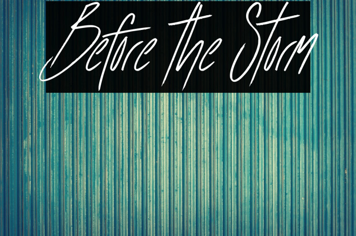 Before the Storm Example 2