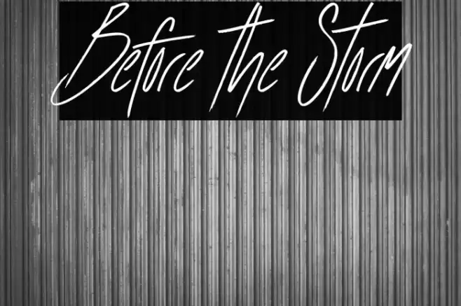 Before the Storm Caratteri examples