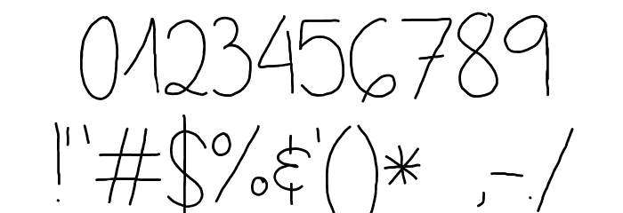 Before the sun rises Font OTHER CHARS