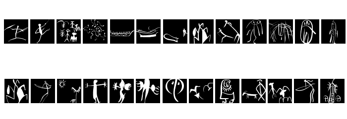 BeforeAlphabets-Night Font LOWERCASE