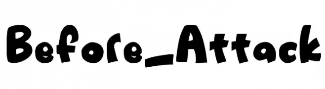 Before_Attack  font caratteri gratis