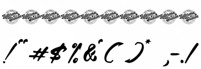 Begatory DEMO VERSION フォント その他の文字