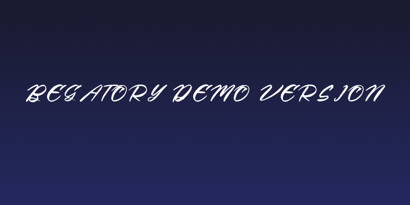 Begatory DEMO VERSION Social Header