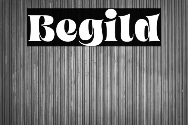 Begild Font examples
