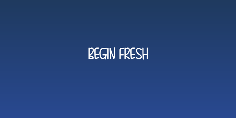 Begin Fresh Social Header