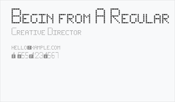 Begin from A Regular Business Card