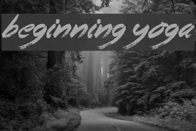 Beginning Yoga Font examples