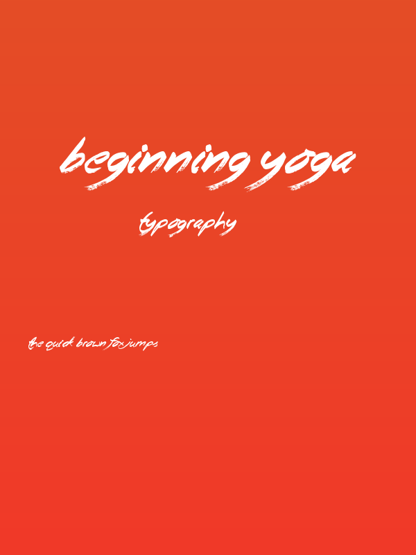 Beginning Yoga Poster