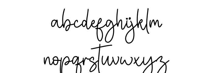 Begittera Font LOWERCASE