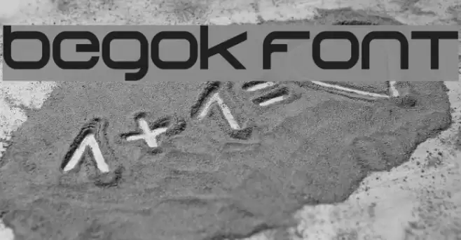 Begok Font examples
