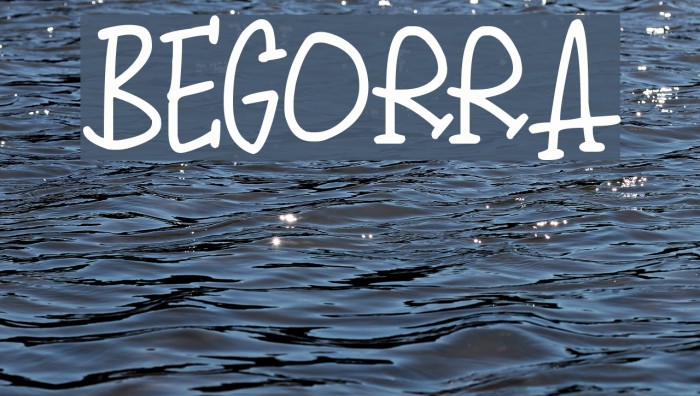 Begorra Font examples