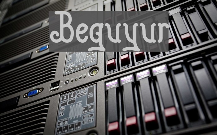 Beguyur Font examples
