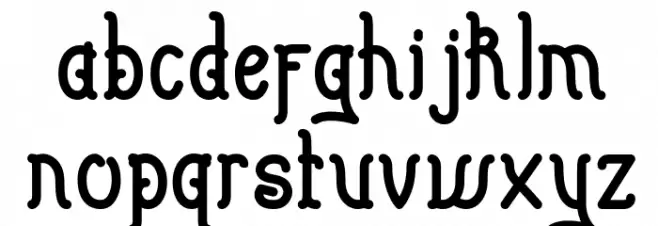 Beguyur फ़ॉन्ट लोअरकेस