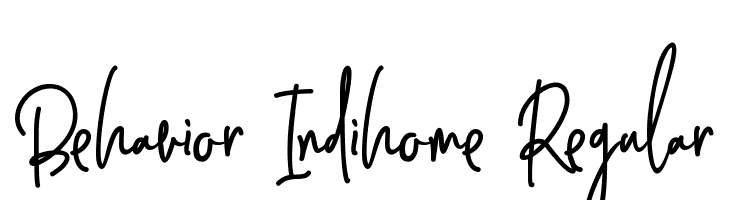 Behavior Indihome Regular  नि: शुल्क फ़ॉन्ट्स डाउनलोड
