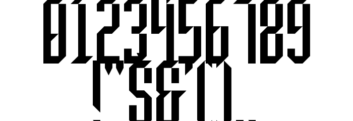 Beheaded Regular Font OTHER CHARS