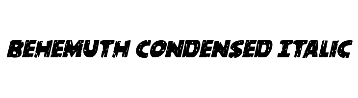 Behemuth Condensed Italic  baixar fontes gratis