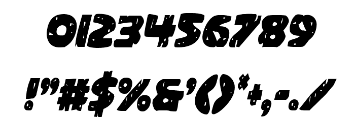 Behemuth Condensed Italic Font OTHER CHARS