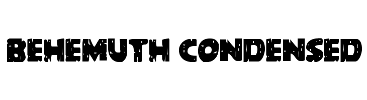 Behemuth Condensed  Fuentes Gratis Descargar