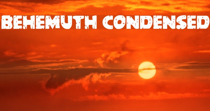 Behemuth Condensed Font examples